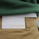 'Caleb' オーガニックコットン使用 ストレッチ スリムフィット チノパンツ