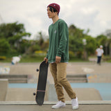 'Caleb' オーガニックコットン使用 ストレッチ スリムフィット チノパンツ