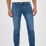 'Regular Dunn' オーガニックコットン使用 ストレッチ ピュアブルー デニム