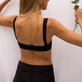 'Milou' フェアトレード オーガニックコットンノンワイヤーブラ(黒)