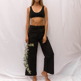 'Milou' フェアトレード オーガニックコットンノンワイヤーブラ(黒)