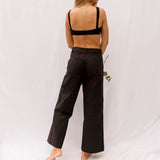 'Milou' フェアトレード オーガニックコットンノンワイヤーブラ(黒)