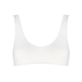 'Milou' フェアトレード オーガニックコットンノンワイヤーブラ (白)