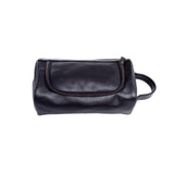 'Ralph' 上質レザー使用 ジップ式ポケット付き トイレタリーバッグ