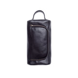 'Ralph' 上質レザー使用 ジップ式ポケット付き トイレタリーバッグ