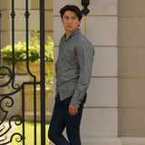 フェアトレード オールシーズン オックスフォードシャツ (グレー)