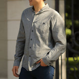 フェアトレード オールシーズン オックスフォードシャツ (グレー)