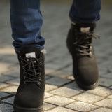 メンズ 'Etna' ヴィーガンシューズブーツ (黒) - ポルトガル産