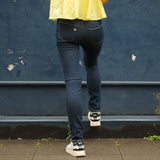 'Skinny Hazen' サスティナブル素材使用 ハイウェスト ストレッチStrong Blueデニム