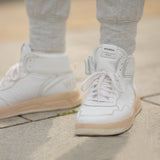 レディース 'Super White' リサイクル素材 ハイカットスニーカー - イタリア産