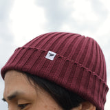 GOTS認証オーガニックコットン 100%ミッドウェイトリブニットビーニー