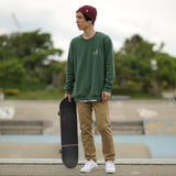 ’Camp Wild' オーガニックコットン 100%(GOTS認証) 裏起毛生地 スウェットシャツ