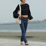 'Poplin Straight Neck' コットンブラウス - ギリシャ産