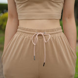 オーガニックコットン使用ハイウエストジョガー - ギリシャ産