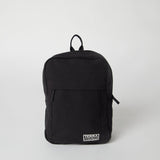 オーガニックコットン100% 環境負荷低減生産 ハンドメイド バックパック (黒)