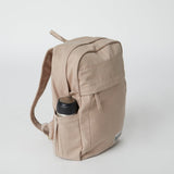 オーガニックコットン100% 環境負荷低減生産 ハンドメイド バックパック (ベージュ)