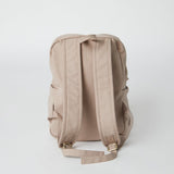 オーガニックコットン100% 環境負荷低減生産 ハンドメイド バックパック (ベージュ)