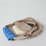 オーガニックコットン100% 環境負荷低減生産 ハンドメイド バックパック (ベージュ)