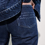 'Van Rose' ゴッホ美術館限定版 ハイウエスト スターリーブルーデニム