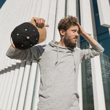 オーガニックコットン使用 レギュラーフィット シンプルデザイン フーディー