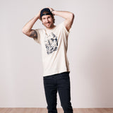 'Alpine' フェアトレード ヘンプ,オーガニックコットン混合素材使用 Tシャツ