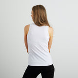 フェアトレード 余剰生地使用 スリムフィット ステープルタンクトップ (白)