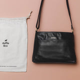 'Rose' ハンドメイド トップグレインレザー クロスボディバッグ