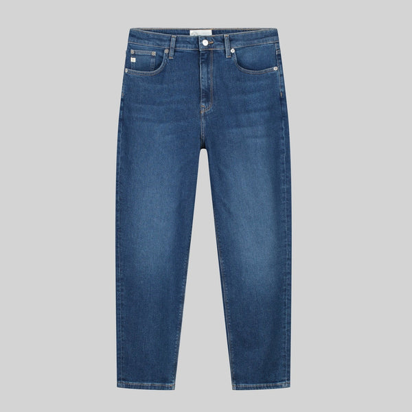 'Mams' オーガニックコットン使用ストレッチテーパード stone indigo デニム