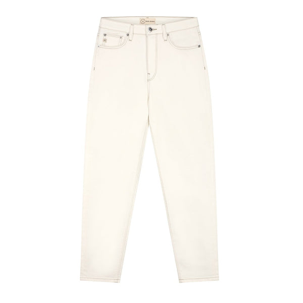 'Mams' オーガニックコットン使用 ストレッチテーパード Off White デニム