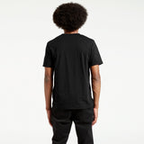 フェアトレード 余剰生地使用 クルーTシャツ (黒) - 'Dorsu'