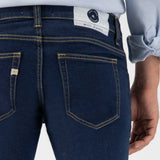 'Slim Lassen' サスティナブル素材使用 スリムフィットジーンズ(ストロングブルー) - 'Mud Jeans'